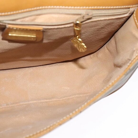 GUCCI Micro GG Supreme Shoulder Bag PVC Beige Gold Auth th6085 - Picture 13 of 16